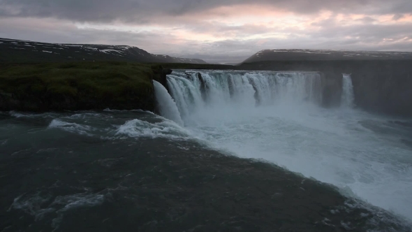 Godafoss Waterfall on Skjalfandafljot River