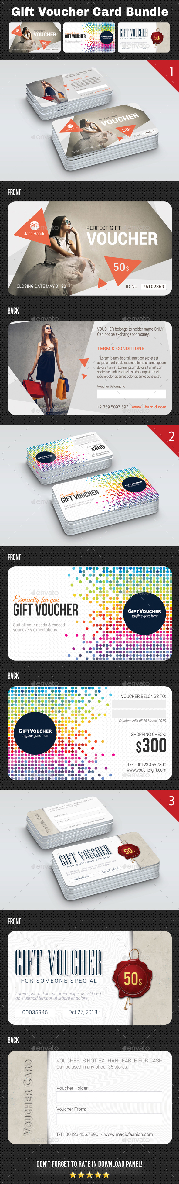 GraphicRiver 3 Gift Voucher Card Bundle 2 20974082 GraphicRiver 3 Gift Voucher Card Bundle 2 20974082