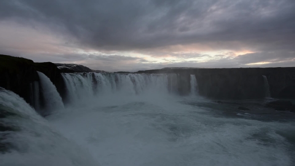 Godafoss Waterfall on Skjalfandafljot River