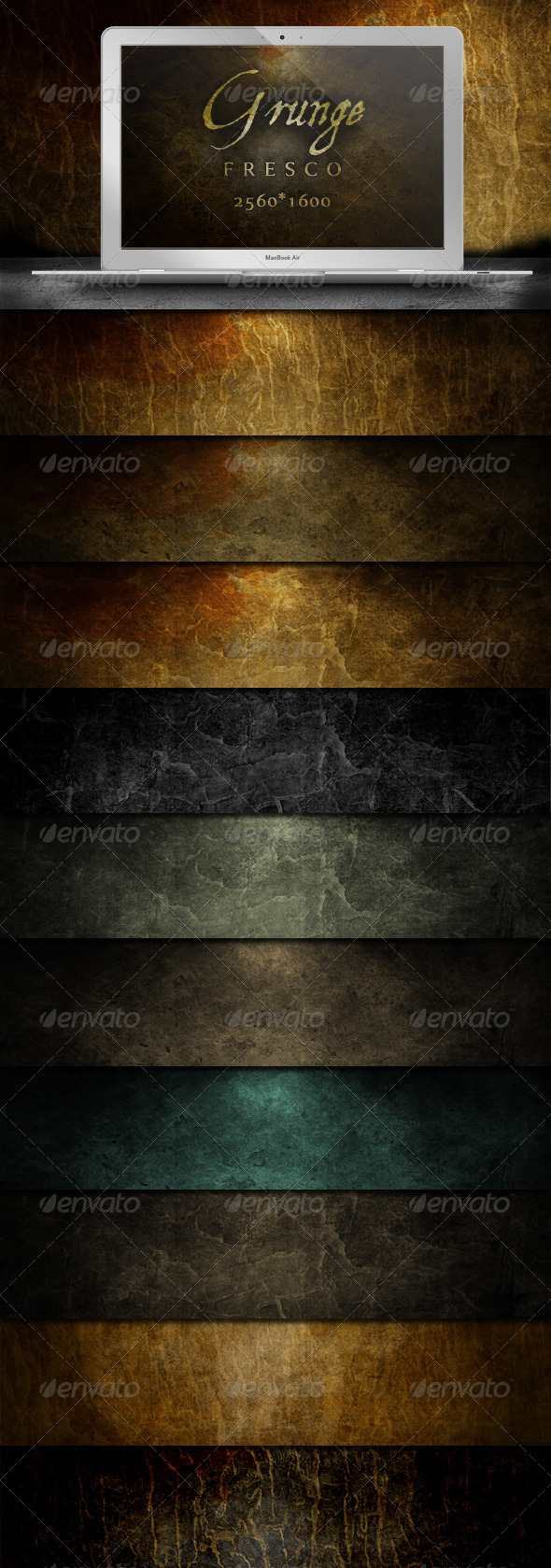 Grunge Fresco Backgrounds - Atmospheric Decay - Backgrounds Graphics