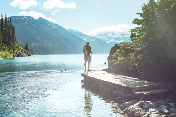 Garibaldi lake - Stock Photo - Images