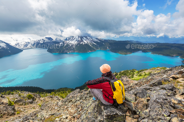 Garibaldi lake - Stock Photo - Images
