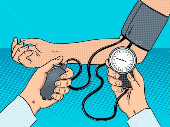 GraphicRiver Measurement of Human Pressure Pop Art Vector 20975085 GraphicRiver Measurement of Human Pressure Pop Art Vector 20975085