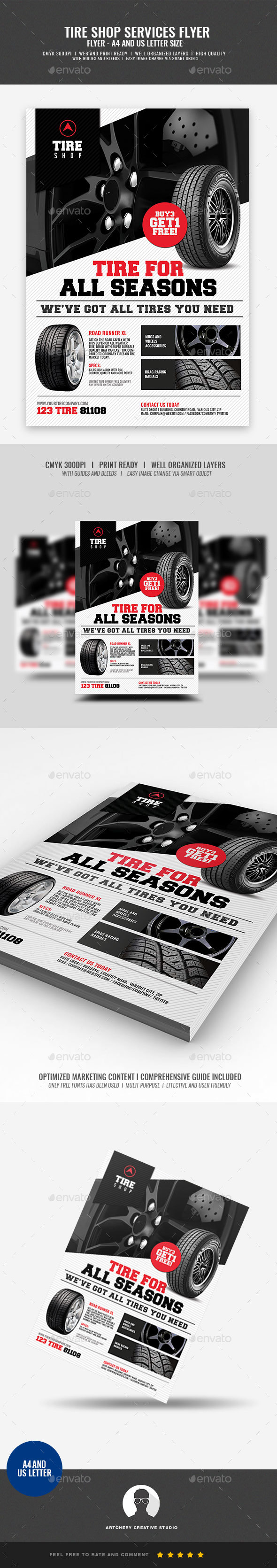 GraphicRiver Tire Shop Promotional Flyer 20975177 GraphicRiver Tire Shop Promotional Flyer 20975177