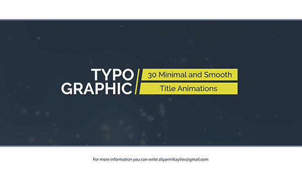 VideoHive Typographic 30 Title Animations 20975634 VideoHive Typographic 30 Title Animations 20975634