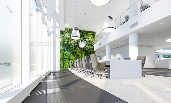 GraphicRiver Meeting Room With Garden Wall In Office Center 20976030 GraphicRiver Meeting Room With Garden Wall In Office Center 20976030