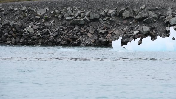 Icebergs in Jokulsarlon Glacial Lagoon