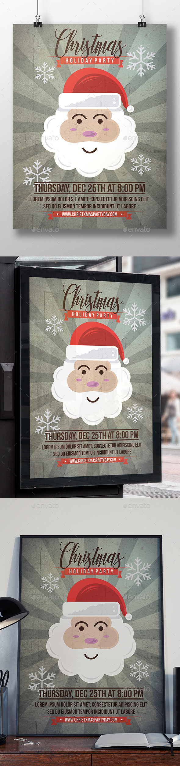 Santa Claus Flyer Template - Clubs & Parties Events