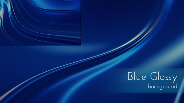 Blue Glossy Surface