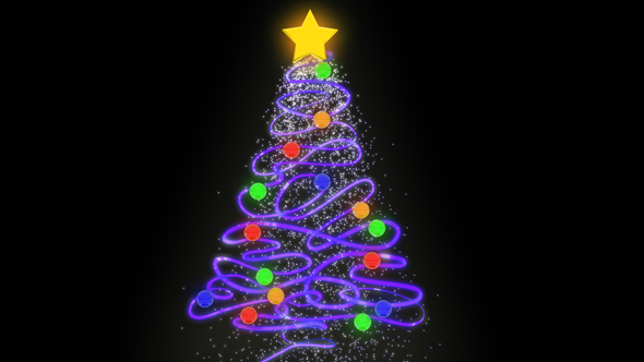 Christmas Tree Purple, Motion Graphics | VideoHive