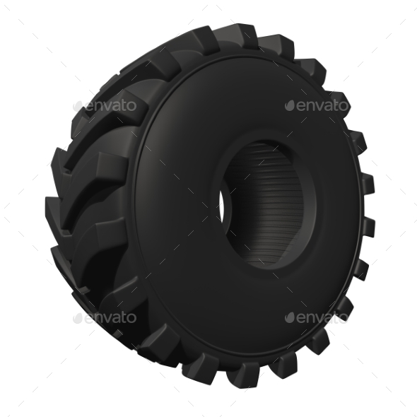 GraphicRiver Tractor Tire 3D Render 20977173 GraphicRiver Tractor Tire 3D Render 20977173