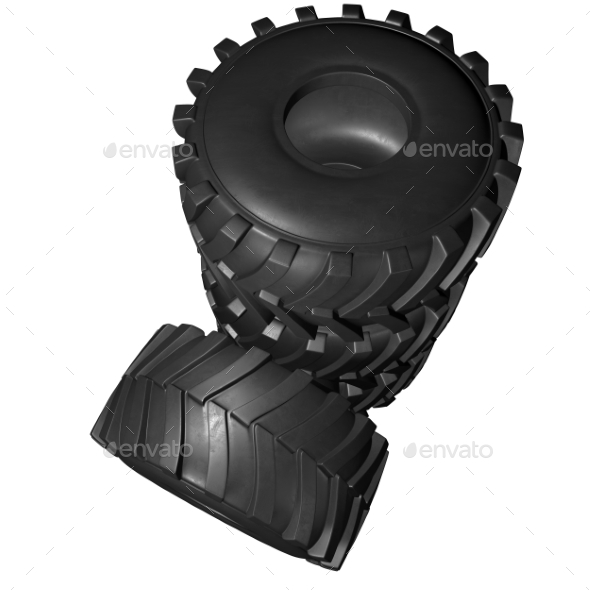 GraphicRiver Tractor Tire 3D Render 20977176 GraphicRiver Tractor Tire 3D Render 20977176