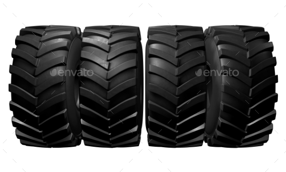 GraphicRiver Tractor Tire 3D Render 20977179 GraphicRiver Tractor Tire 3D Render 20977179
