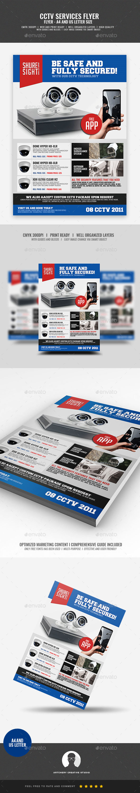 GraphicRiver CCTV Promotional Flyer 20947545 GraphicRiver CCTV Promotional Flyer 20947545