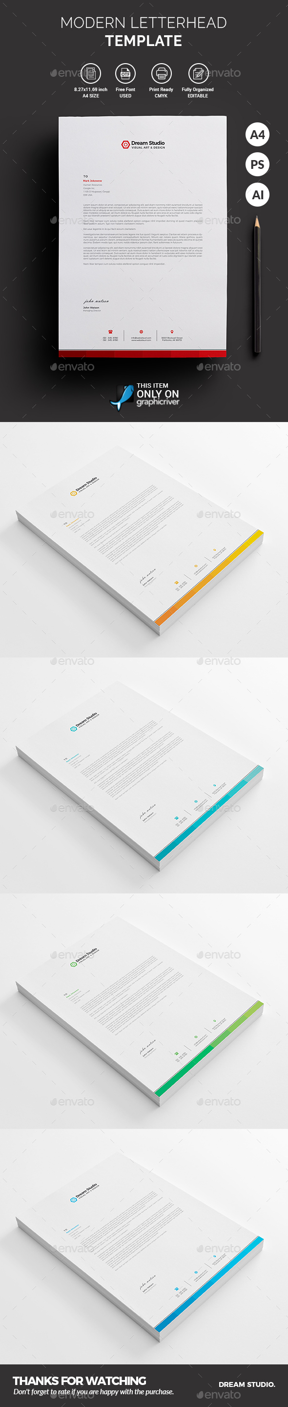 GraphicRiver Letterhead 20977274 GraphicRiver Letterhead 20977274