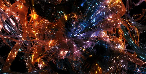 Space Of Glowing Tapes (Purple And Orange)