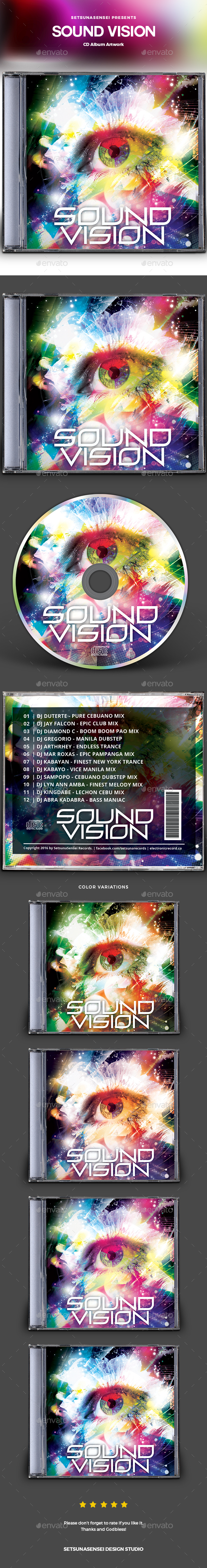 GraphicRiver Sound Vision CD Album Artwork 20977460 GraphicRiver Sound Vision CD Album Artwork 20977460