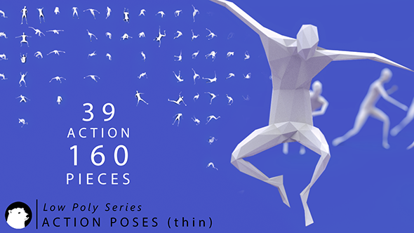 3DOcean Low Poly Series Human Action Poses thin 20977478 3DOcean Low Poly Series Human Action Poses thin 20977478