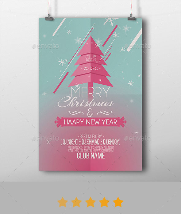 Merry Christmas & Happy New Year Flyer - Events Flyers