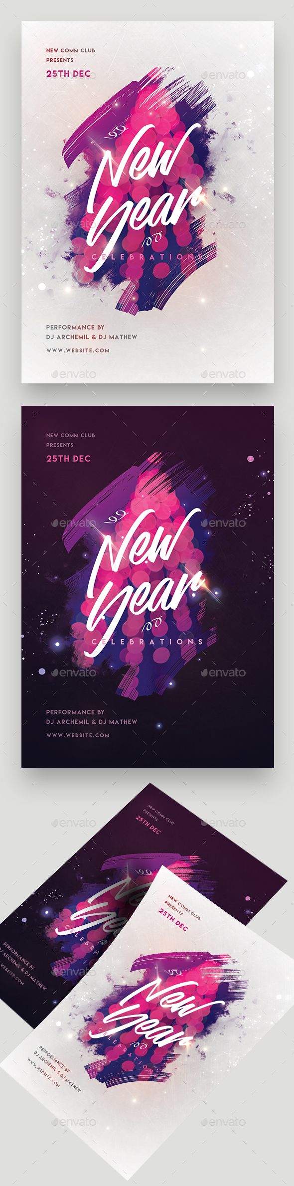 GraphicRiver New Year Party Flyer 20977865 GraphicRiver New Year Party Flyer 20977865