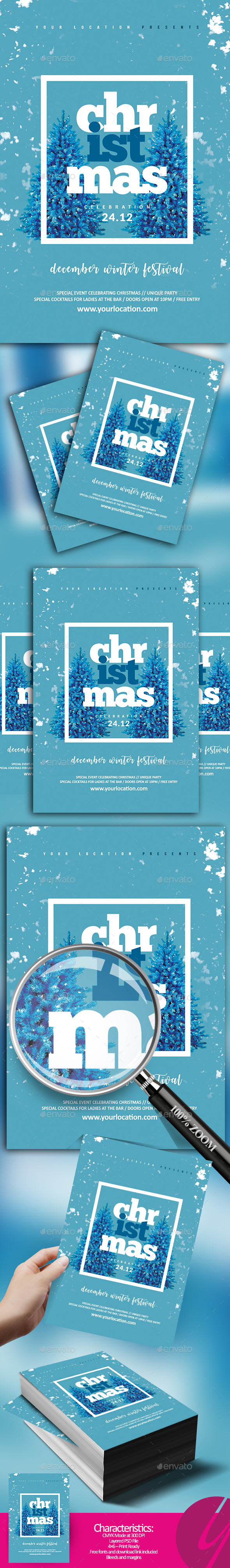 GraphicRiver Minimalistic Christmas Flyer 20978018 GraphicRiver Minimalistic Christmas Flyer 20978018