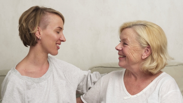 Adult Daughter and Old Mother