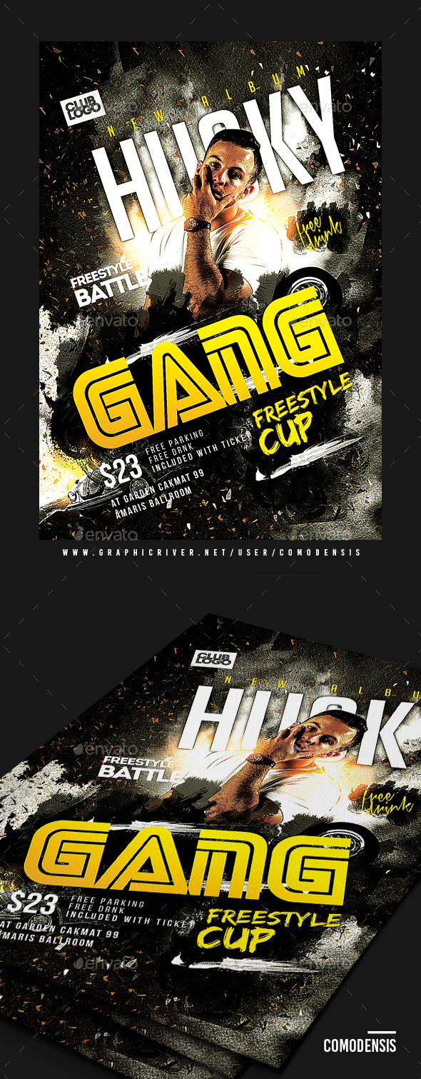 Rap Flyer - Clubs & Parties Events
