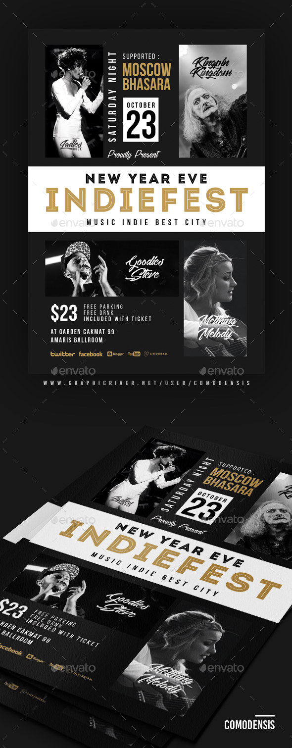 GraphicRiver Indie Flyer 20979153 GraphicRiver Indie Flyer 20979153