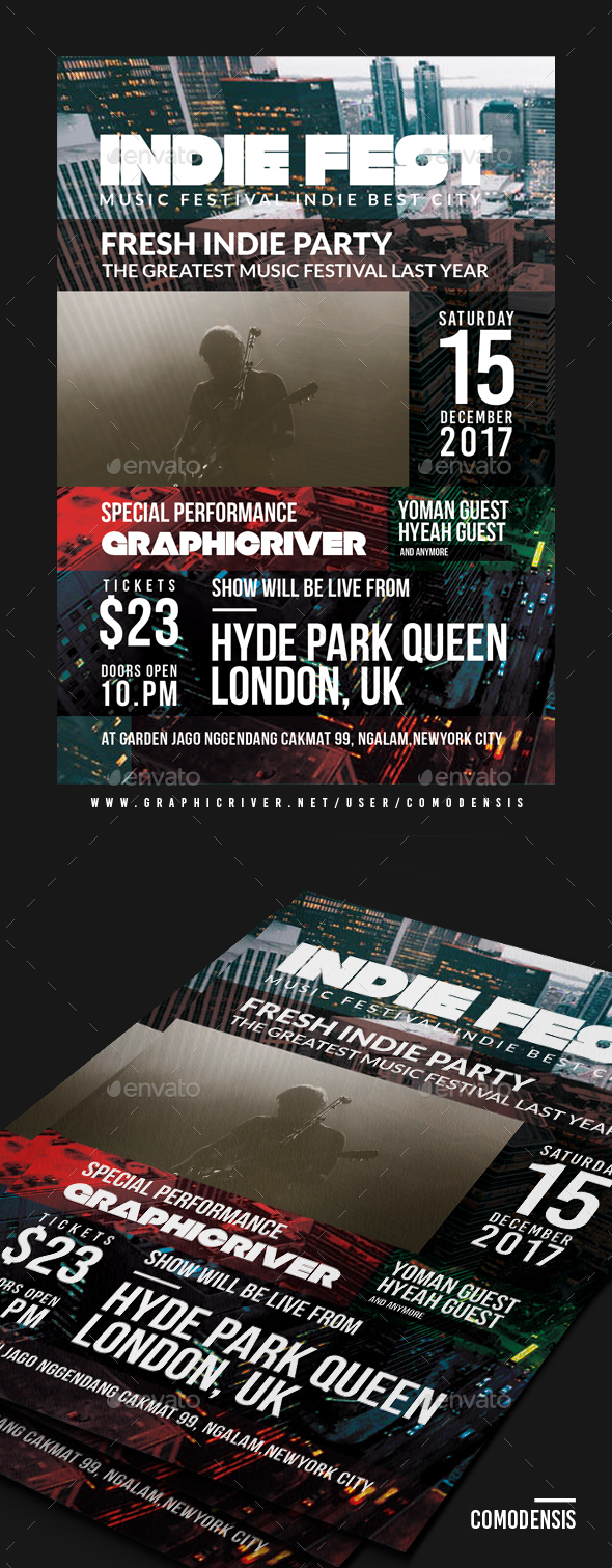 Indie Flyer - Clubs & Parties Events