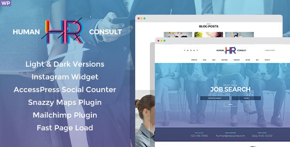 HR Human Consult - Human Resources & Recruiting WordPress Theme - Business Corporate