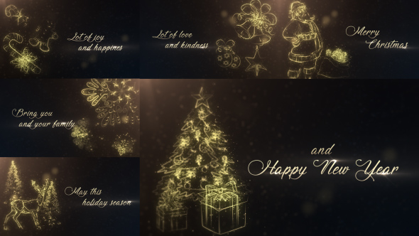 Gold Christmas Wishes