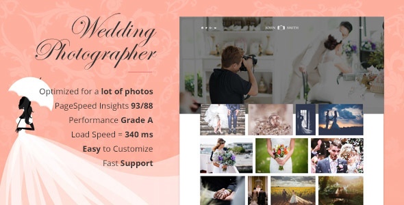 Max - Landing Page For Wedding Photographer - Photography Creative