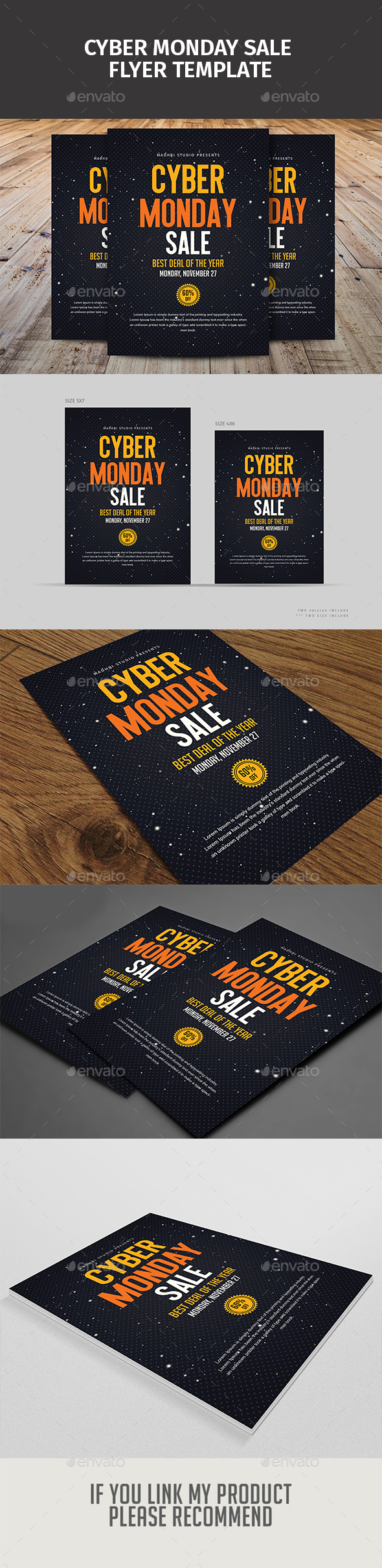 Cyber Monday Sale Flyer Template