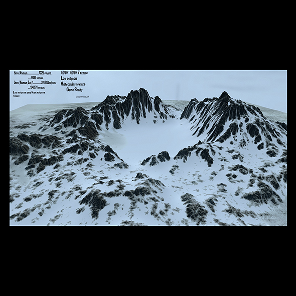 snow volcano - 3Docean 20980440