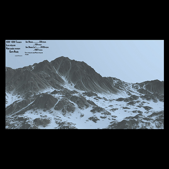 snow mountain - 3Docean 20980643