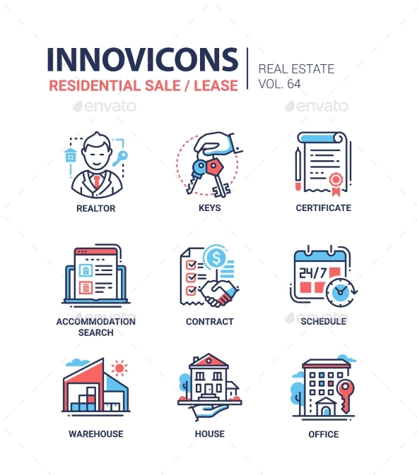 GraphicRiver Residential Sale and Lease Line Design Icons Set 20980748 GraphicRiver Residential Sale and Lease Line Design Icons Set 20980748