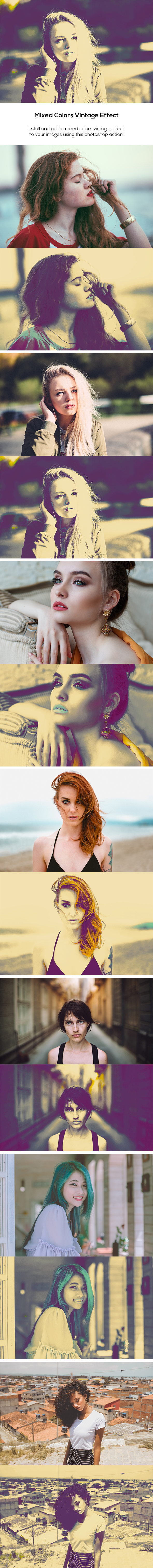 Mixed Colors Vintage Effect - Photo Effects Actions