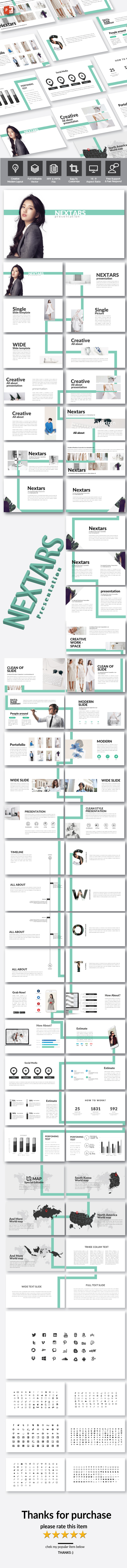 Nextars - Multipurpose PowerPoint Template - PowerPoint Templates Presentation Templates
