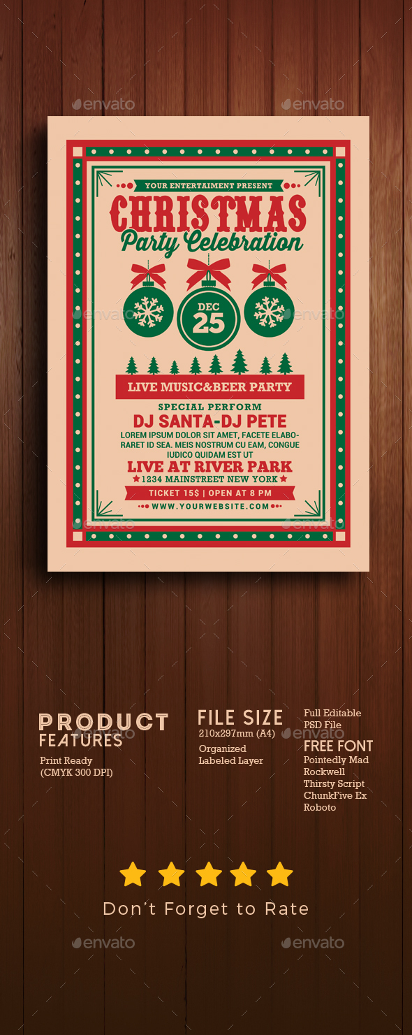 GraphicRiver Christmas Party Celebration Flyer Vol 2 20981919 GraphicRiver Christmas Party Celebration Flyer Vol 2 20981919