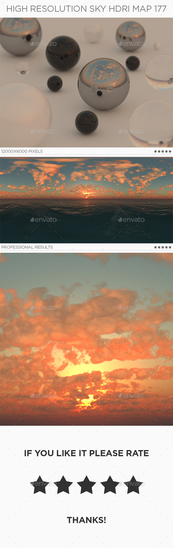 High Resolution Sky HDRi Map 177 - 3DOcean Item for Sale