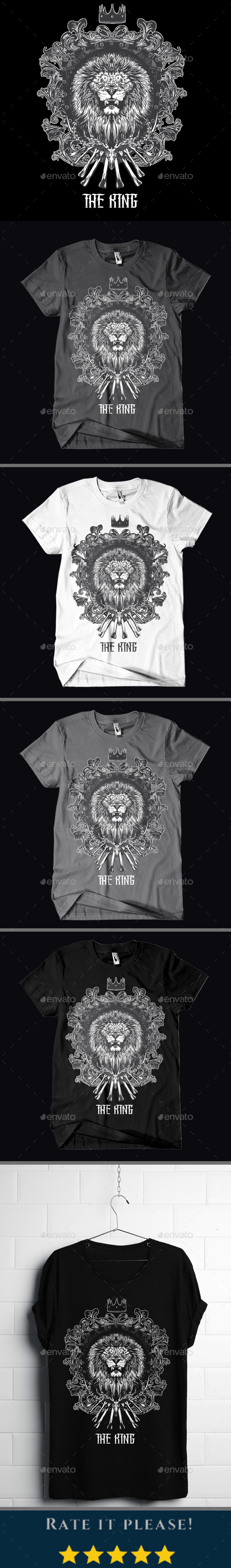 GraphicRiver The King T-shirt Design 20982218 GraphicRiver The King T-shirt Design 20982218