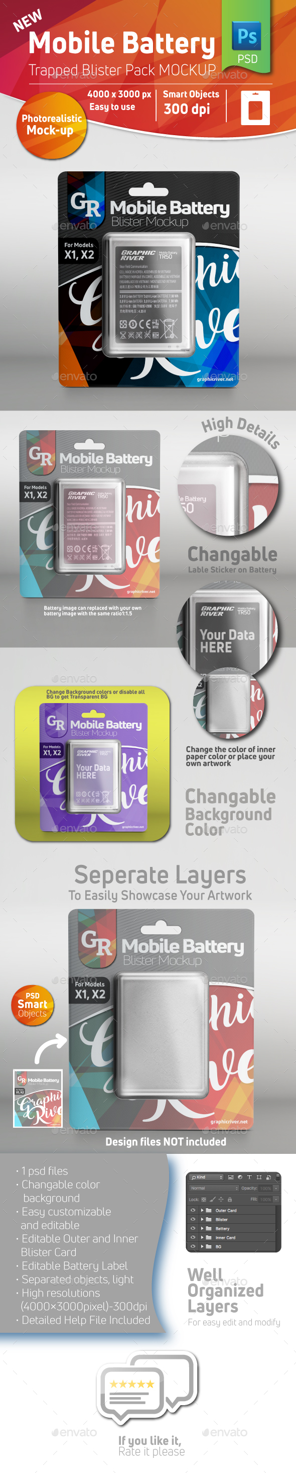 GraphicRiver Mobile Battery Trapped Blister Pack Mockup With Battery Inside 20982253 GraphicRiver Mobile Battery Trapped Blister Pack Mockup With Battery Inside 20982253