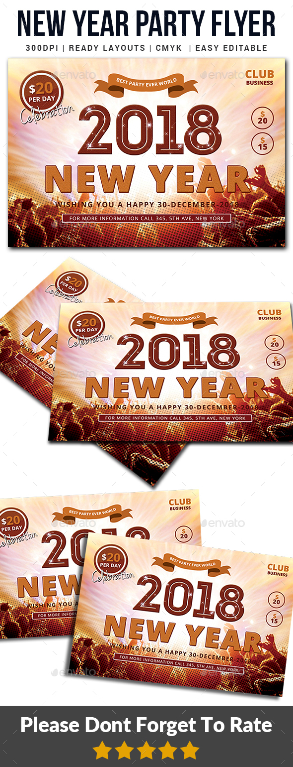 GraphicRiver New Year Party Flyer 20982570 GraphicRiver New Year Party Flyer 20982570