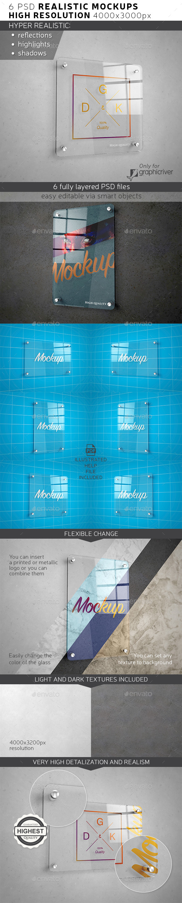 GraphicRiver Glass Signage Poster Mockup 20982708 GraphicRiver Glass Signage Poster Mockup 20982708