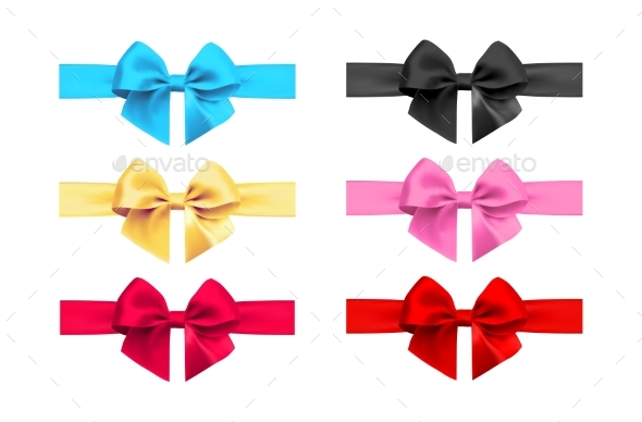 GraphicRiver Realistic Bow and Ribbon Set 20982765 GraphicRiver Realistic Bow and Ribbon Set 20982765