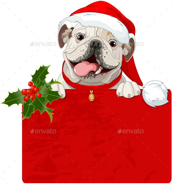 GraphicRiver Christmas English Bulldog 20983148