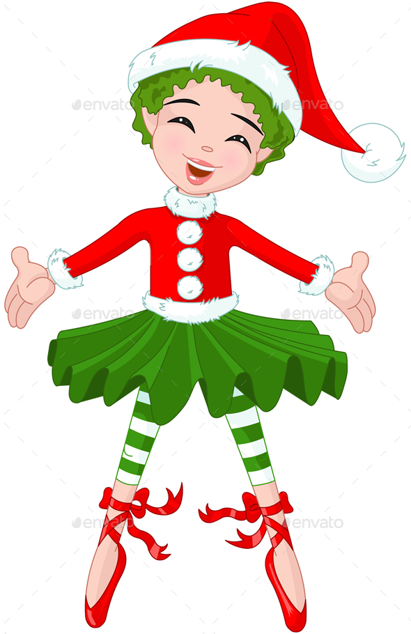 GraphicRiver Little Christmas Ballerina 20983192 GraphicRiver Little Christmas Ballerina 20983192