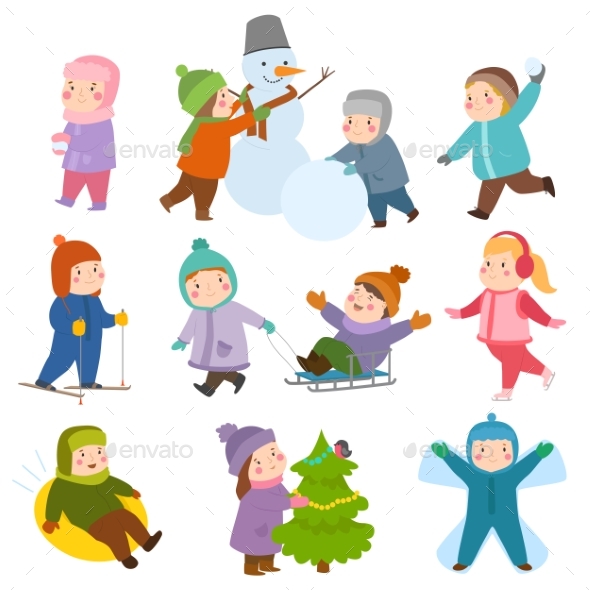 GraphicRiver Kids Winter Christmas Games Playground Children 20983726 GraphicRiver Kids Winter Christmas Games Playground Children 20983726