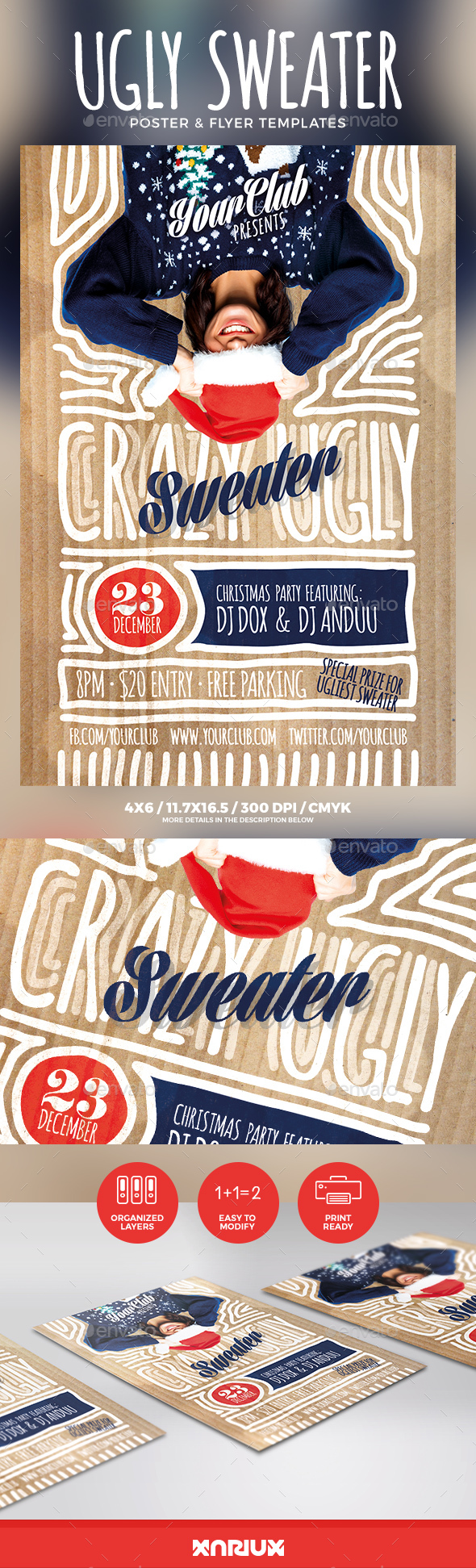 GraphicRiver Ugly Sweater Party Flyer 20983781 GraphicRiver Ugly Sweater Party Flyer 20983781