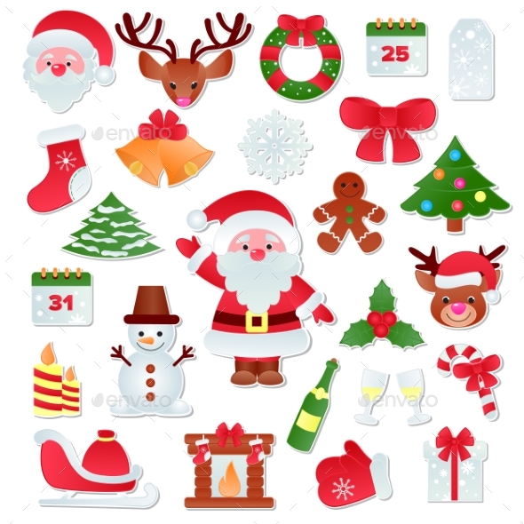 GraphicRiver Christmas Vector Icons New Year Decoration 20983888 GraphicRiver Christmas Vector Icons New Year Decoration 20983888